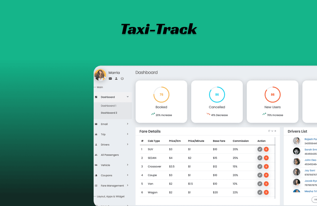 Taxi-Track| Manage Your Business