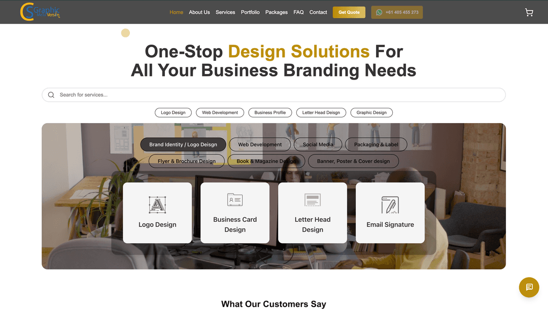 CS Graphic Meta | E-Commerce Website